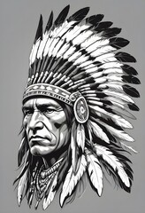 Indiano d'america - ritratto