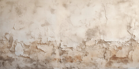 Obraz premium Beige Cracked Wall Texture Background Grunge Rustic Vintage