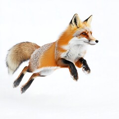 Obraz premium Red Fox Leap.