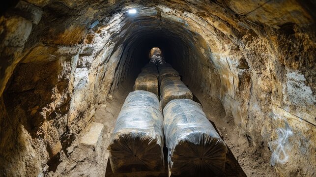 A smuggling ring uses underground tunnels to transport weapons, drugs, and people across countries