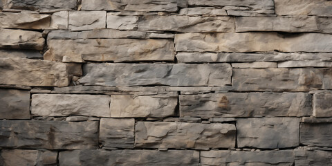 Rough Stone Wall Texture  Brown and Gray