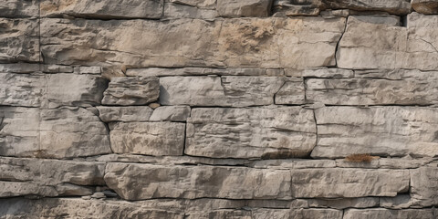 Stone Wall Texture  Rough Gray Cracked Background