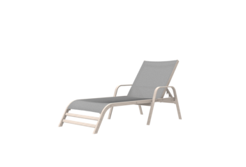 relax chair angle view without shadow 3d render