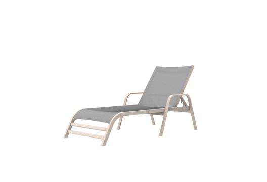 relax chair angle view without shadow 3d render