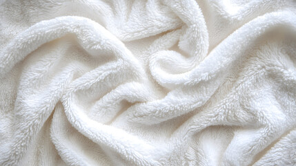 Fluffy White Towel