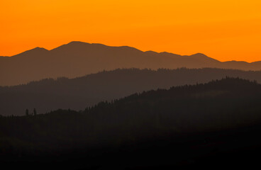 Mountain landscape in the Tatras on a sunny day