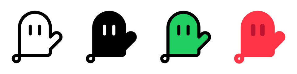 Editable oven mitten vector icon. Bakery, cooking, appliances,  kitchenware, food. Part of a big icon set family. Perfect for web and app interfaces, presentations, infographics, etc