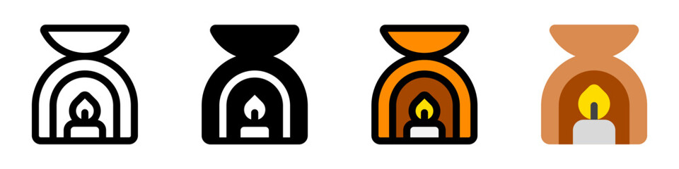 Editable incense burner vector icon. Wellness, spa, relaxation. Part of a big icon set family. Perfect for web and app interfaces, presentations, infographics, etc