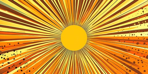 Obraz premium Abstract orange sun rays and sunburst backdrop background. 