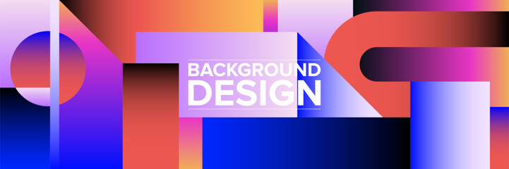 Modern abstract background for presentation design, dynamic shapes composition. Vector illustration