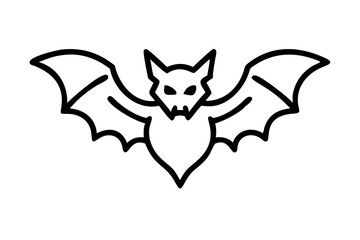 Striking Vector Illustration of a Bat Blending Gothic Elegance with Modern Artistic Flair
