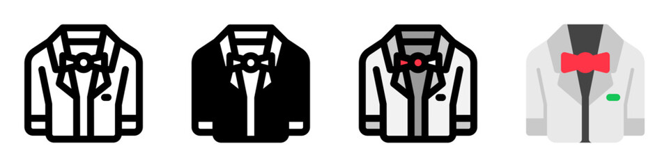 Editable wedding suit vector icon. Wedding, valentine, love, celebration. Part of a big icon set family. Perfect for web and app interfaces, presentations, infographics, etc