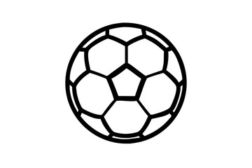 Fototapeta premium Eye Catching Soccer Ball Vector Illustration Floating in the Air Ideal for Creative Projects 