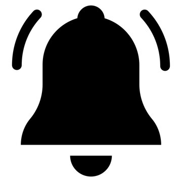 recommend clip art: Bell, notification icon - Solid style