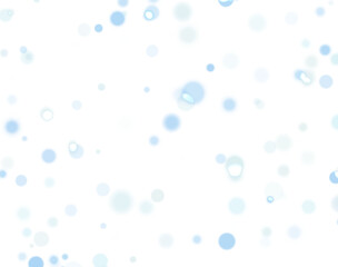 Light bokeh confetti background. White blue holiday texture.