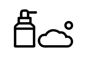 Vector Illustration of Air Capturing the Essence of Frothy Cleansing
