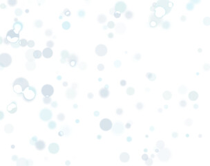 Light bokeh confetti background. White blue holiday texture.