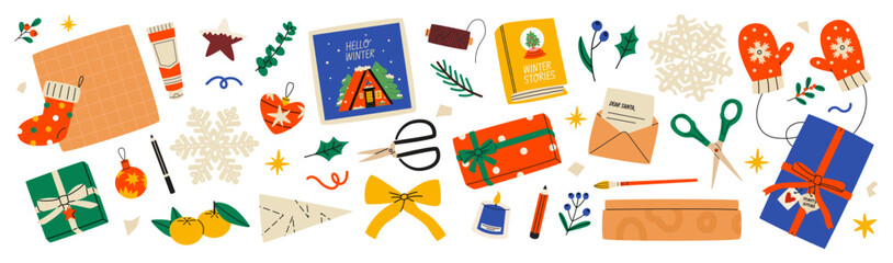 Christmas gifts and objects