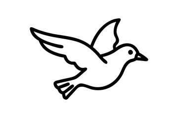 Birds in Full Flight Against a Backdrop of Endless Horizons Vector Illustration





