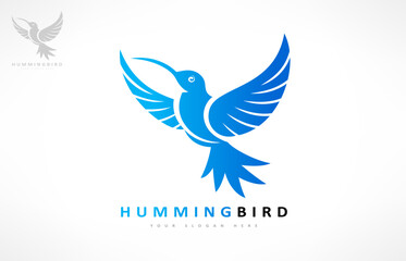 Hummingbird Logo Vector. Bird design
