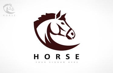 Horse logo vector. Animal vector design