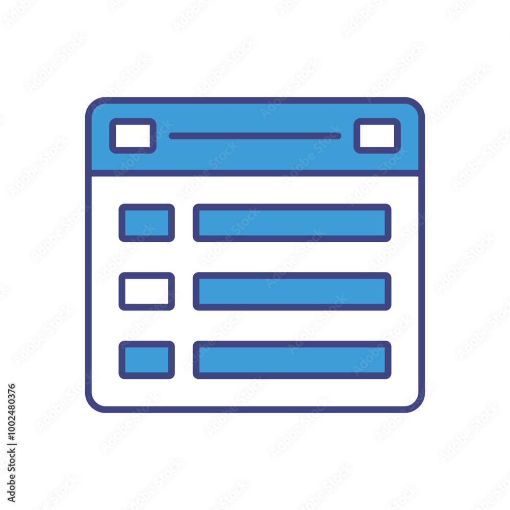 Wall mural modal vector icon stock illustration
