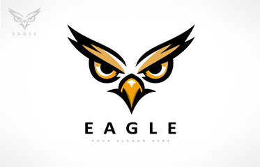 Eagle head logo bird vector. Animal design