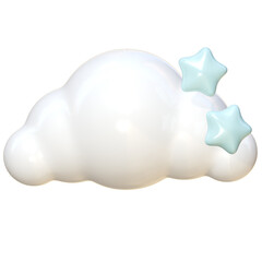 3D Cute Cloud Kawaii Stickers 