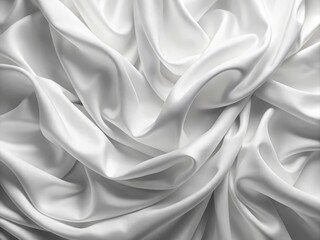 Obraz premium Elegant and Soft Abstract Luxury White Fabric Texture Background for Design and Creative Projects