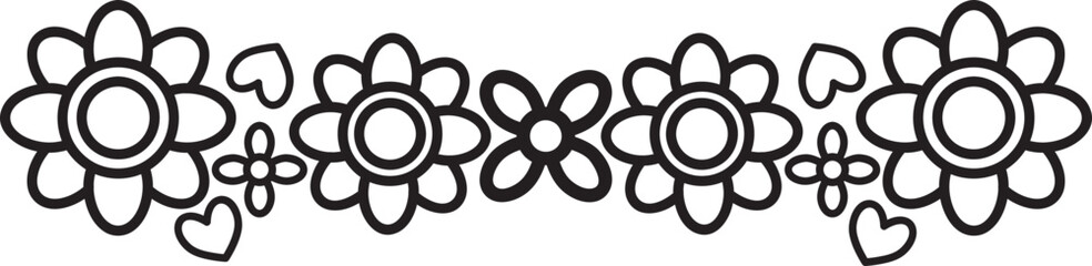 Obraz premium petal doodle illustration