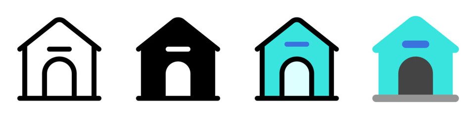 Editable doghouse, kennel vector icon. Veterinary, animal, pet care, pet shop. Part of a big icon set family. Perfect for business, web and app interfaces, presentations, infographics, etc