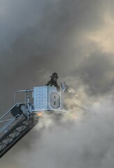 Firefighter tried to stop fires