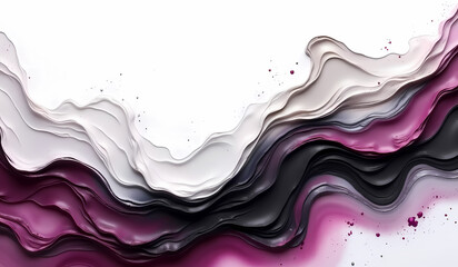 Elegant abstract texture with gray and pink waves on a white background for refined design