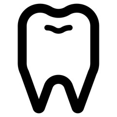 Fototapeta premium Tooth icon – Outline style