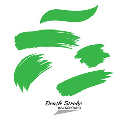 illustration of a green brush