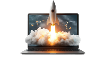 A fiery explosion from a factory stove, with thick smoke billowing into a polluted sky, illustrating the clash between industry and the environment