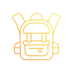 Backpack vector icon