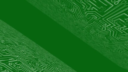 green circuit board. electronic circuit coating. green screen