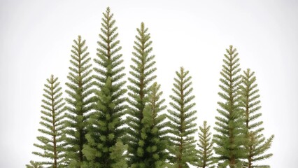 christmas tree isolated on white background