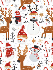 New Year and Christmas card, graphic advertising backgrounds in a doodle 2D illustrator style.
