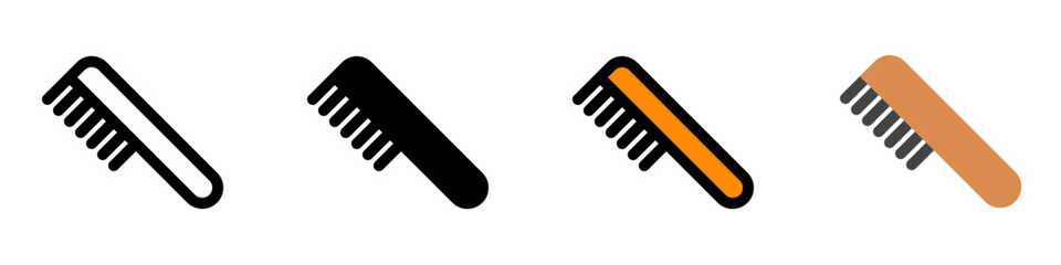 Editable hair comb vector icon. Cosmetics, makeup, skincare, beauty. Part of a big icon set family. Perfect for web and app interfaces, presentations, infographics, etc