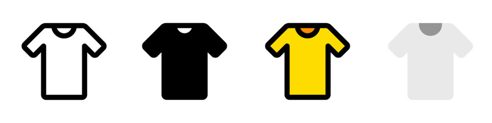 Editable t-shirt vector icon. Clothing, fashion, apparel. Part of a big icon set family. Perfect for web and app interfaces, presentations, infographics, etc
