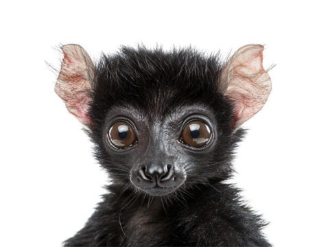 a close up of a black animal