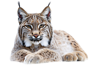 a close up of a lynx