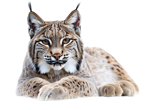 a close up of a lynx