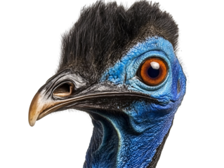 a close up of a bird's head