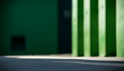 A green backyard container background