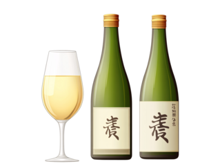 a bottle and glass of wine