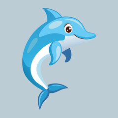 Naklejka premium Dolphin vector art illustration and artwork