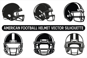 Naklejka premium American Football Helmet Silhouette